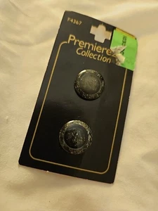 Button Vintage Set 2 New Carded Premiere Collection F4367 15mm Made In Italy - Picture 1 of 5