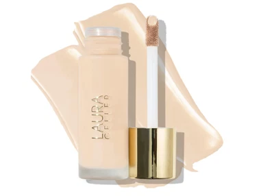 LAURA GELLER Double Take Liquid Foundation Full Coverage, Matte Finish,Porcelain - Image 1 of 4