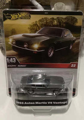Hot Wheels Premium 1:43 1985 Aston Martin V8 Vantage #22 Diecast Car Collector - Image 1 of 3