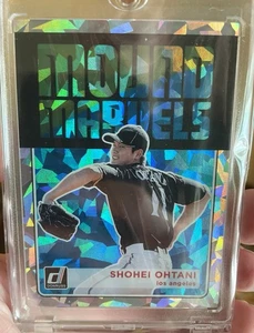 2018 Panini Donruss Mound Marvels Shohei Ohtani #MM3 Crystals Rookie Dodgers Ace - Bild 1 von 2