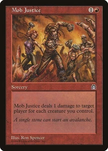 4x Mob Justice - LP -  Tempest Block - mtg - SPARROW MAGIC - Picture 1 of 1