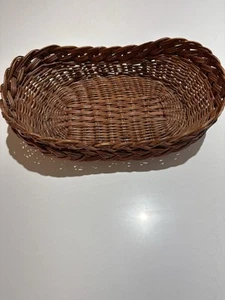 Ovaler geflochtener Weidenkorb Brotkorb Servierkorb, 11 Zoll Aufbewahrung5162 - Bild 1 von 7