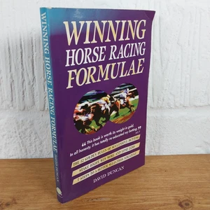 Winning Horse Racing Formulae by D Duncan (Paperback, 1998) - Picture 1 of 4
