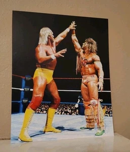 WWF Hulk Hogan & The Ultimate Warrior WrestleMania VI & VIII Photo Lot WWE - Picture 1 of 2