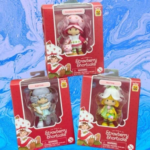 Strawberry Shortcake 🧁 Cheebee! TLS Toys Mint Tulip Angel Cake 3 Vinyl Figuren - Bild 1 von 8