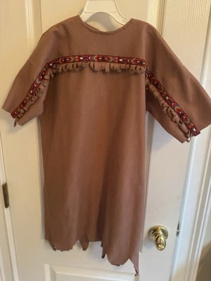 Disfraz Indio Vintage Vestir Nativo Americano Juvenil Niña Talla 6-7 Foto 1 de 4