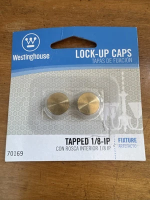 Tapas de bloqueo Westinghouse 70169 2PK acabado latón Foto 1 de 4