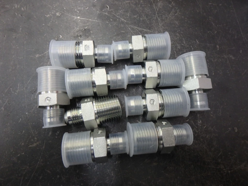 BRENNAN 2404-06-08, 6MJ to 8MP, Adapter Fittings Lot of 10