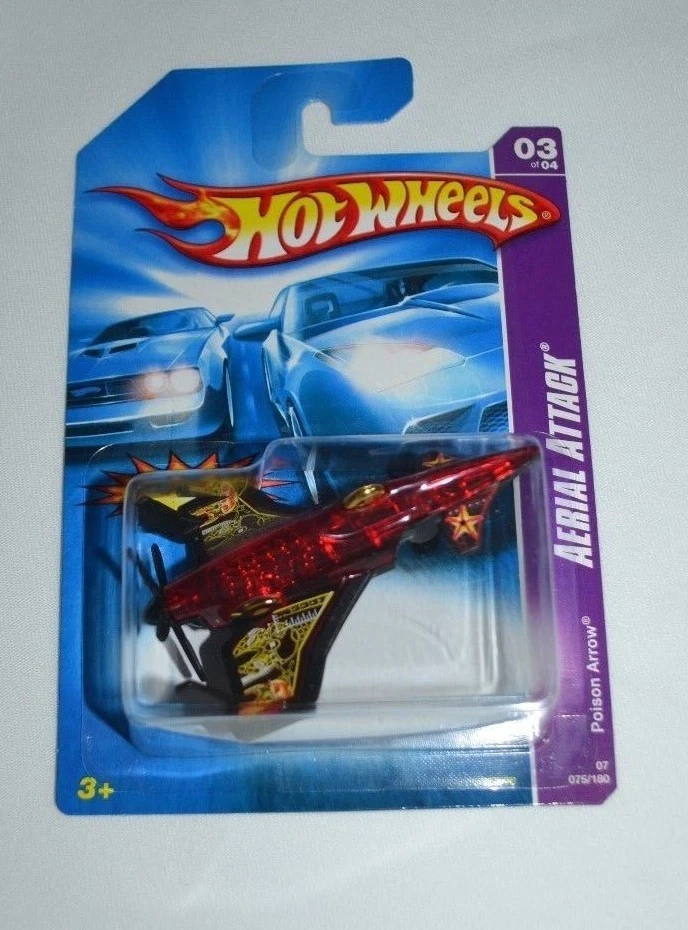2007 HOT WHEELS AERIAL ATTACK - POISON ARROW RED - Image 1 of 1