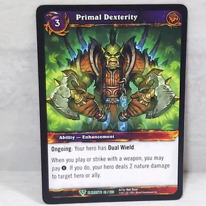 World Of Warcraft War Of The Elements Primal Dexterity 83/220 Uncommon Card - Picture 1 of 2