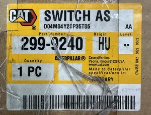 Caterpillar  299-9240 Switch Assy. New 2999240 Genuine Cat. Free Shipping - Picture 1 of 7