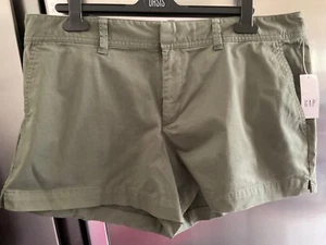 New with tags Gap Women's city Shorts UK 18 khaki - waist 38” stretch cotton - Picture 1 of 9