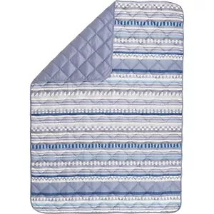 Pendleton Tamiami Trail Seminole Patchwork Packable Throw Blanket Blue Multi - Picture 1 of 6