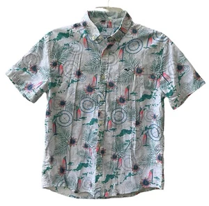 Vineyard Vines Button Shirt Island Cruise Boy’s XL 18 Short Sleeve Caribbean - Picture 1 of 6