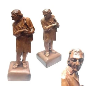 Niccolò Paganini hand carved wooden figure 27 cm RARE - Picture 1 of 2