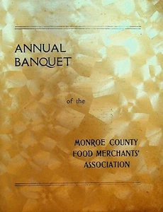 Annual Banquet of the Monroe County NY Food Merchants Association Menu - Picture 1 of 3