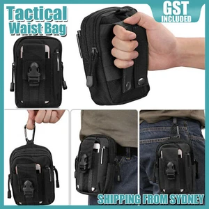 Tactical Waist Bag Molle Pack Pouch Military Wallet Multi Purpose Belt Utility - Picture 1 of 9