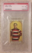 1911 C55 #9 Fred Lake PSA 5+ VG/EX Nicely CENTERED/Eye Appeal!