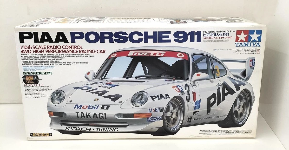 TAMIYA PIAA PORSCHE 911 1/10 ラジコンカー Tamiya 1/10 RC #58215 PIAA PORSCHE 911 TA03R-S 4WD Racing Car