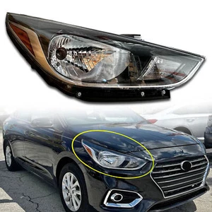 For 2018 2021 Hyundai Accent SE SEL Halogen Headlight Assembly Passenger Right - Picture 1 of 9