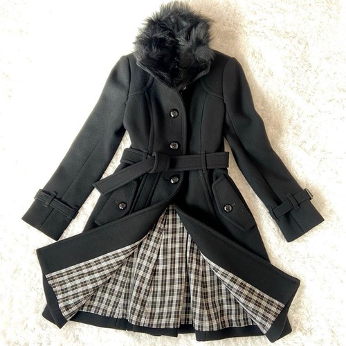 Cappotto lungo donna BURBERRY LONDON BLUE LABEL E1B32 260 09 taglia 38 lana nero