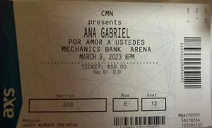 concert ticket stub - Picture 1 of 2