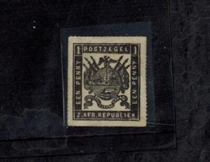 TRANSVAAL 1872-74 SG 75 1d Black Fine Roulette Perf 15 1/2-16 MOG VLH GEM - Picture 1 of 2