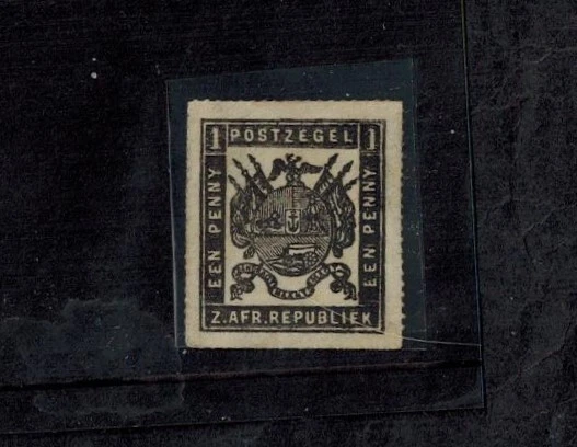 TRANSVAAL 1872-74 SG 75 1d Ruleta Fina Negra Perf 15 1/2-16 MOG VLH GEMA Foto 1 de 2