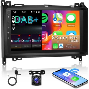 DAB+ Autoradio GPS NAVI Für Mercedes Benz A/B Klasse Viano VITO CarPlay 6+128GB - Bild 1 von 19