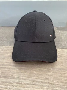 TOMMY HILFIGER Black Adjustable Baseball Cap One Size - Picture 1 of 7