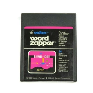 Auténtico cartucho de juego original Atari 2600 Word Zapper de colección - Imagen 1 de 4