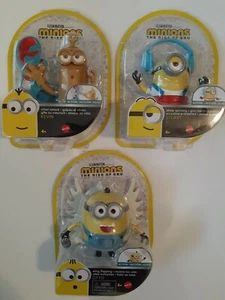 Minion Rise Of The Guru Mattel Action Figure Set Of 3 Incl Rare Gold Kevin - New - Picture 1 of 6