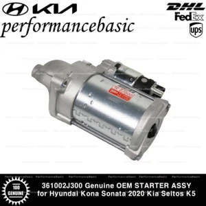 361002J300 Genuine OEM STARTER ASSY for Hyundai Kona Sonata 2020 Kia Seltos K5  - Picture 1 of 2