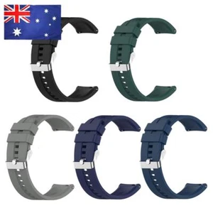 Universal Sports Watch Strap Silicone Replacement Solid Color Smart Wrist Band - Zdjęcie 1 z 18