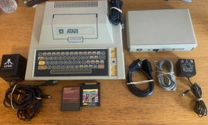Atari 400 Computer, Atari 835 Modem + Netzteil, Adapter, Spiele Konvolut! - Bild 1 von 14