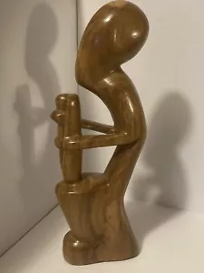 Abstract Wood Carved Sculpture possibly African - Picture 1 of 8