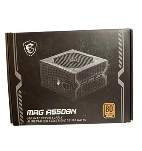 MSI MAG A550BN PC Power Supply Unit 550W 80 PLUS BRONZE PS1118 - OPEN BOX, AS IS - Bild 1 von 9