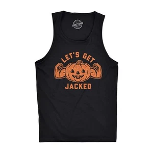 Camiseta sin mangas Let's Get Jacked divertida calabaza de Halloween para hombre - Imagen 1 de 6