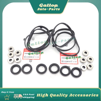 Juego de juntas de cubierta de válvula OEM de 2 piezas juego de juntas para 98-02 Honda Accord MDX V6 Foto 1 de 4