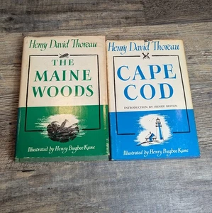 Henry David Thoreau The Main Woods and Cape Cod Bramhall 1950 Henry B. Kane - Imagen 1 de 18