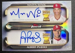 2025 Topps Finest Albert Pujols Masyn Winn Dual Cup Auto 11/25 Cardinals - Picture 1 of 6