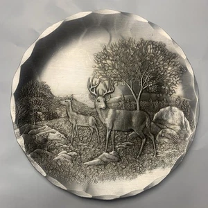 WENDELL AUGUST FORGE Untersetzer Wildlife HIRSCH Vintage gehämmert Aluminium handgeschmiedet - Bild 1 von 5
