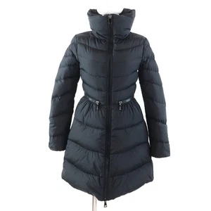Abrigo de plumón MONCLER MIRIELON Logo parche cremallera negro nailon mujer 00 - Imagen 1 de 13