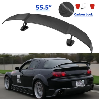 For Mazda RX-8 2004-2011 Rear Trunk GT Wing Racing Spoiler Carbon Lip - Image 1 of 4