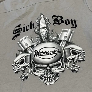 Sick Boys Sickies Motorcycles Y2K Chopper Red Kap Work Shirt NWT Mens L - Picture 1 of 7