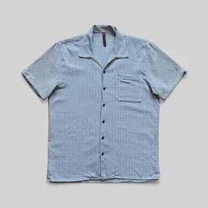 Nudie Jeans Co. Men’s Blue Short Sleeve Button-Up Summer Shirt – Size M - Picture 1 of 11