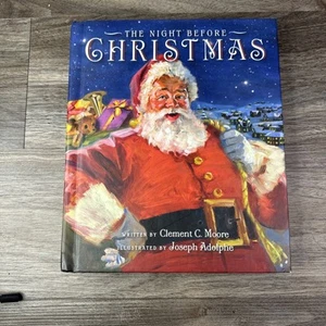 The Night Before Christmas Recordable Story (Hallmark) - hardcover Clement C... - Picture 1 of 4