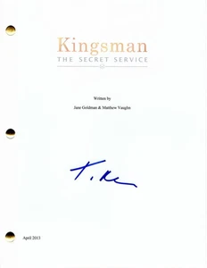 TARON EGERTON SIGNED AUTOGRAPH - KINGSMAN: THE SECRET SERVICE FULL MOVIE SCRIPT - Picture 1 of 2