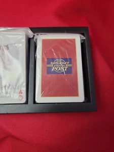 Vintage Samstag Abend Post Spielkarten. 2 Deck Set - Bild 1 von 4