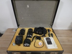 Minolta X-570 Outfit w/Flash, lenses, case, - Picture 1 of 20